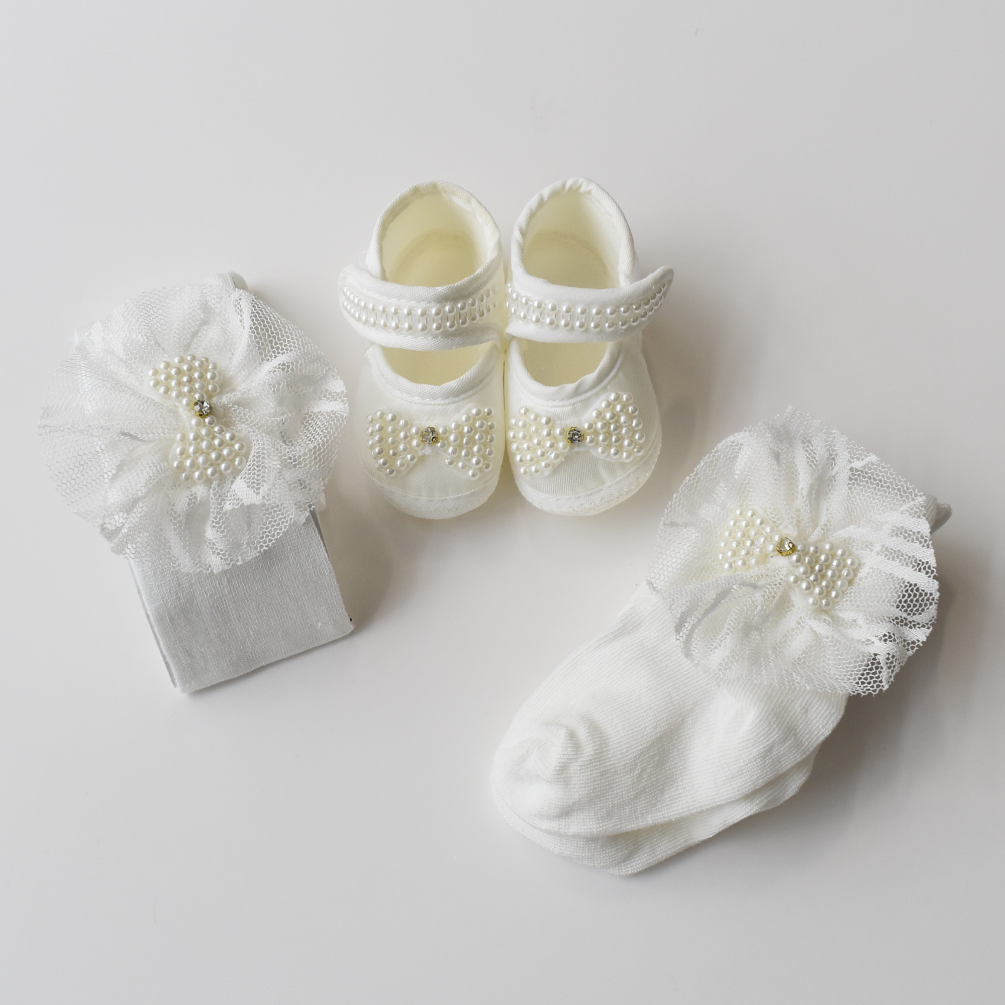 Baby Pearly Bow Set-0