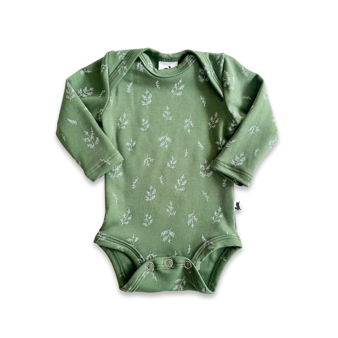 Baby Long-Sleeve Bamboo Onesie | Prints